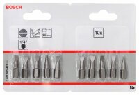 Bosch Schrauberbit Extra-Hart S 0,8 x 5,5, 25 mm, 10er-Pack