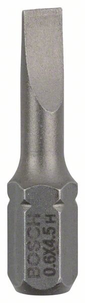 Bosch Schrauberbit Extra-Hart S 0,6 x 4,5, 25 mm, 3er-Pack