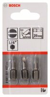 Bosch Schrauberbit Extra-Hart S 0,5 x 4,0, 25 mm, 3er-Pack