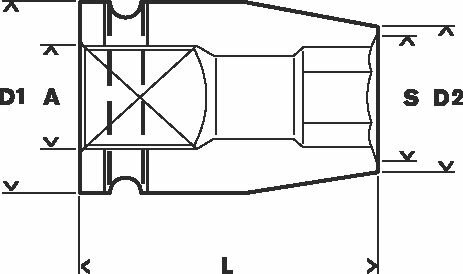 Bosch Steckschlüsseleinsatz. Für Bohrmaschinen/Schrauber