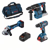 Bosch Combo Kit 3-tlg. Werkzeug-Set: 18V: GSR + GWS + GBH...