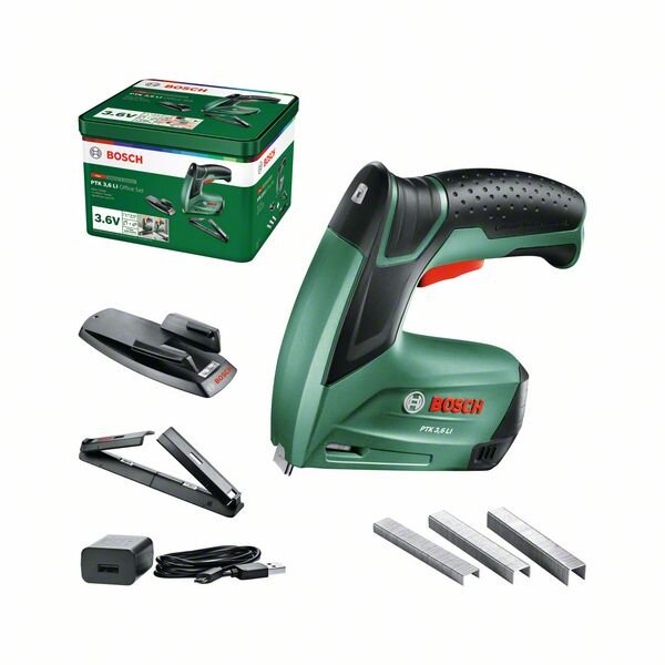 Bosch Akku-Tacker PTK 3.6 LI Office Set