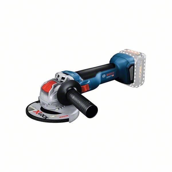 Bosch Akku-Winkelschleifer mit X-LOCK GWX 18V-10 Professional