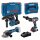 Bosch Combo Kit Set mit 3 18V-Werkzeugen: GSR 18V-110C + GWX 18V-10 P + GBH 18V-26F + 1 x 4.0 Ah (PC) + 1 x 8 Ah (PC) + GAL 18V-160 (L) Professional