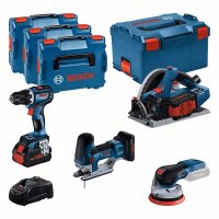 Bosch Combo Kit Set mit 4x 18V-Werkzeugen: GSR, GKT, GST,...