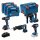 Bosch Combo Kit Set mit 4x 18V: GSR 18V-90C/GDX 18V-210C/GBH18V-24C/GSA18V-28, 3x Akku