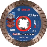 Bosch EXPERT MultiMaterial X-LOCK Diamanttrennscheiben,...