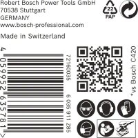 Bosch EXPERT M480 Schleifnetz, 115 x 107 mm, K 120, 50 Stück