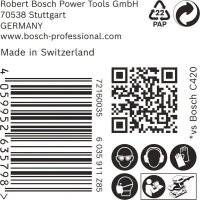 Bosch EXPERT M480 Schleifnetz, 115 x 107 mm, K 180, 50 Stück