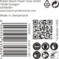 Bosch EXPERT M480 Schleifnetz, 115 x 107 mm, K 240, 50 Stück