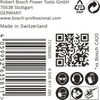 Bosch EXPERT M480 Schleifnetz, 80 x 133 mm, K 80, 50 Stück