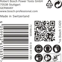 Bosch EXPERT M480 Schleifnetz, 80 x 133 mm, K 180, 50 Stück