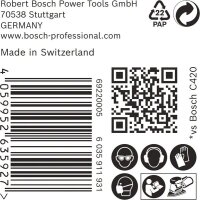 Bosch EXPERT C470 Schleifpapier, 100 x 150 mm, K 80, 50 Stück