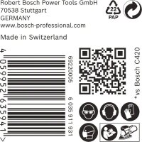 Bosch EXPERT C470 Schleifpapier, 100 x 150 mm, K 180, 50 Stück