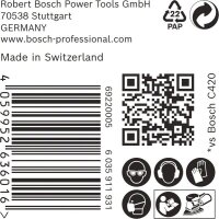 Bosch EXPERT C470 Schleifpapier, 102 x 62/93 mm, K 240, 50 Stück