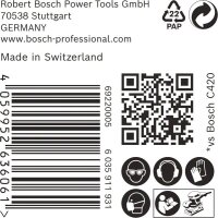 Bosch EXPERT C470 Schleifpapier, 115 x 107 mm, K 80, 50 Stück