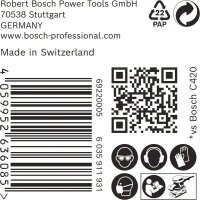 Bosch EXPERT C470 Schleifpapier, 115 x 107 mm, K 180, 50 Stück