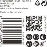 Bosch EXPERT C470 Schleifpapier, 115 x 107 mm, K 240, 50 Stück