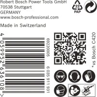 Bosch EXPERT C470 Schleifpapier, 80 x 133 mm, K 40, 50 Stück