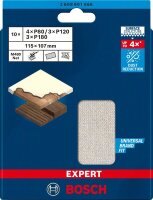 Bosch EXPERT M480 Schleifnetz-Set, 115 x 107 mm, K...