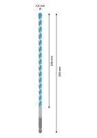 Bosch EXPERT HEX-9 Multi Construction Bohrer, 7 x 200 x 250 mm