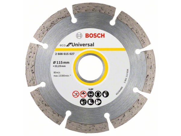 Bosch Diamanttrennscheibe Eco For Universal, D: 115 mm